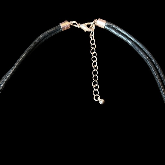 Rose Gold Geometric Shaped Links Attached By Rose Gold Imprinted Disks Necklace - Picture 6 of 12